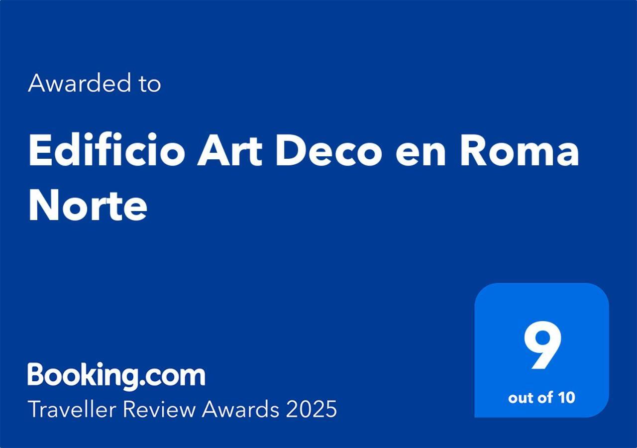 Edificio Art Deco En Roma Norte Mexico City Exteriör bild